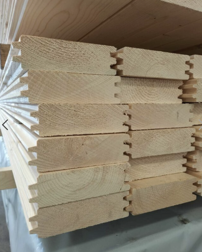 Viga cepillada machihembrada de abeto nórdico